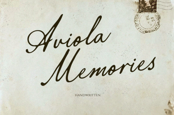 Aviola Memories: A Vintage Script for Modern Branding