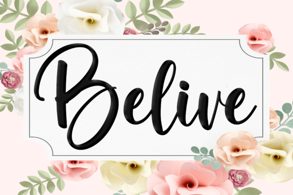 Belive: Bouncy, Bold Script for Modern Creative Projects