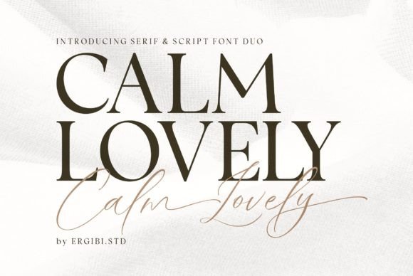 Calm Lovely: The Modern Duo Font for Elegant Branding