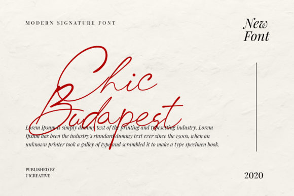Chic Budapest: A Font for Modern Elegance and Brand Identity