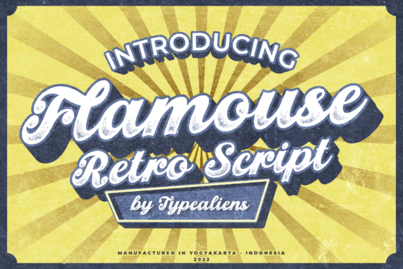Flamouse: A Retro Script Font with Modern Flair