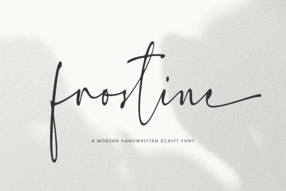 Frostine: A Modern Handwritten Font for Subtle Sophistication