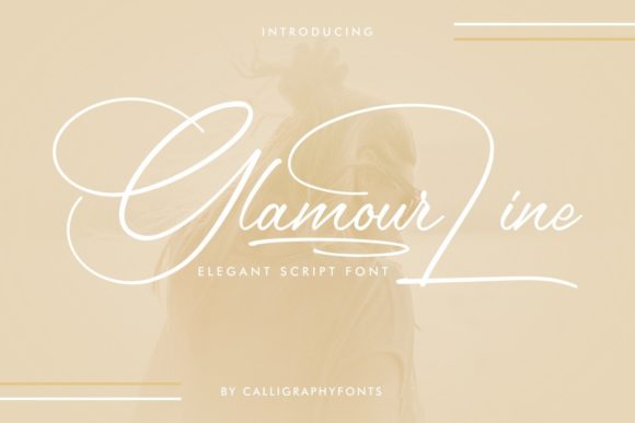 Glamour Line: The Delicate Script for Elegant Designs