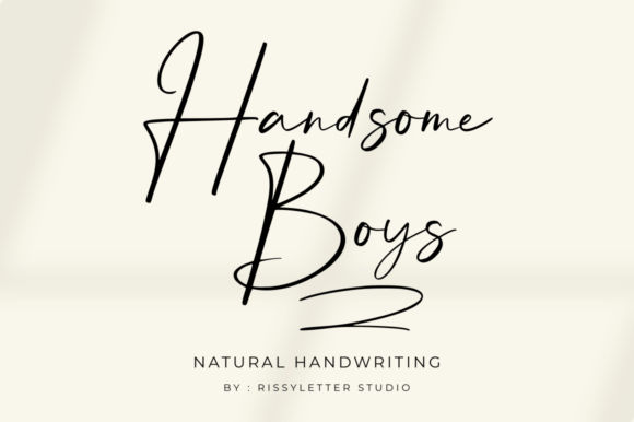Handsomeness in Every Stroke: The Handsome Boys Script Font