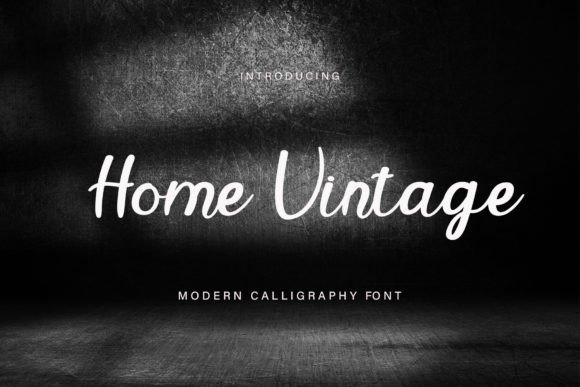 Home Vintage Font: Nostalgic Script for Cozy Designs