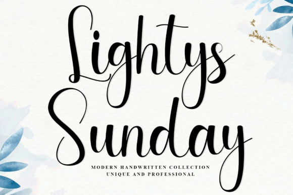 Lightys Sunday: An Autumnal Script for Sophisticated Branding