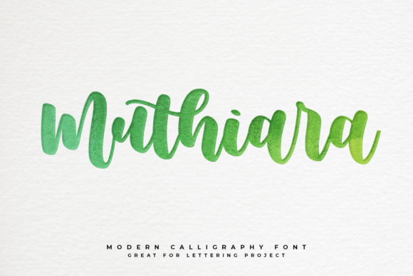 Muthiara: A Script Font with Timeless Character