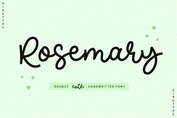 Rosemary Font: A Bouncy Script for Charming Design