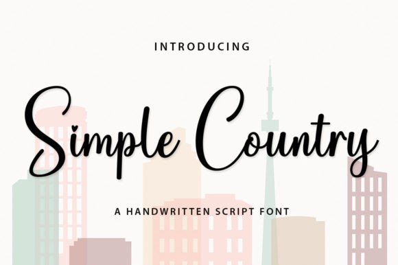 Simple Country: A Script Font That Brings Elegant Warmth to Your Projects