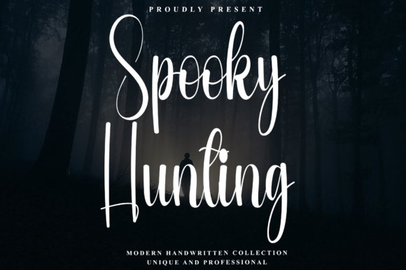 Spooky Hunting: The Rhythmic Script Font for Autumn Elegance