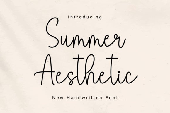 Summer Aesthetic: The Friendly Script Font for Modern Creators