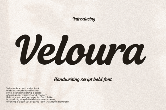 Veloura: The Script Font for Modern Elegance