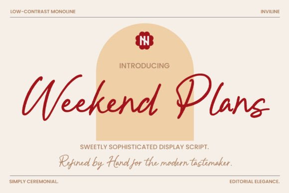 Weekend Plans: A Typeface for Authentic Connection